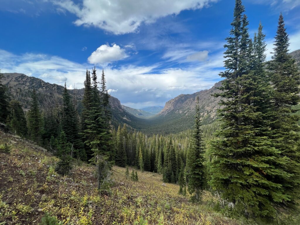 image shows sweeping mountain views from a hike